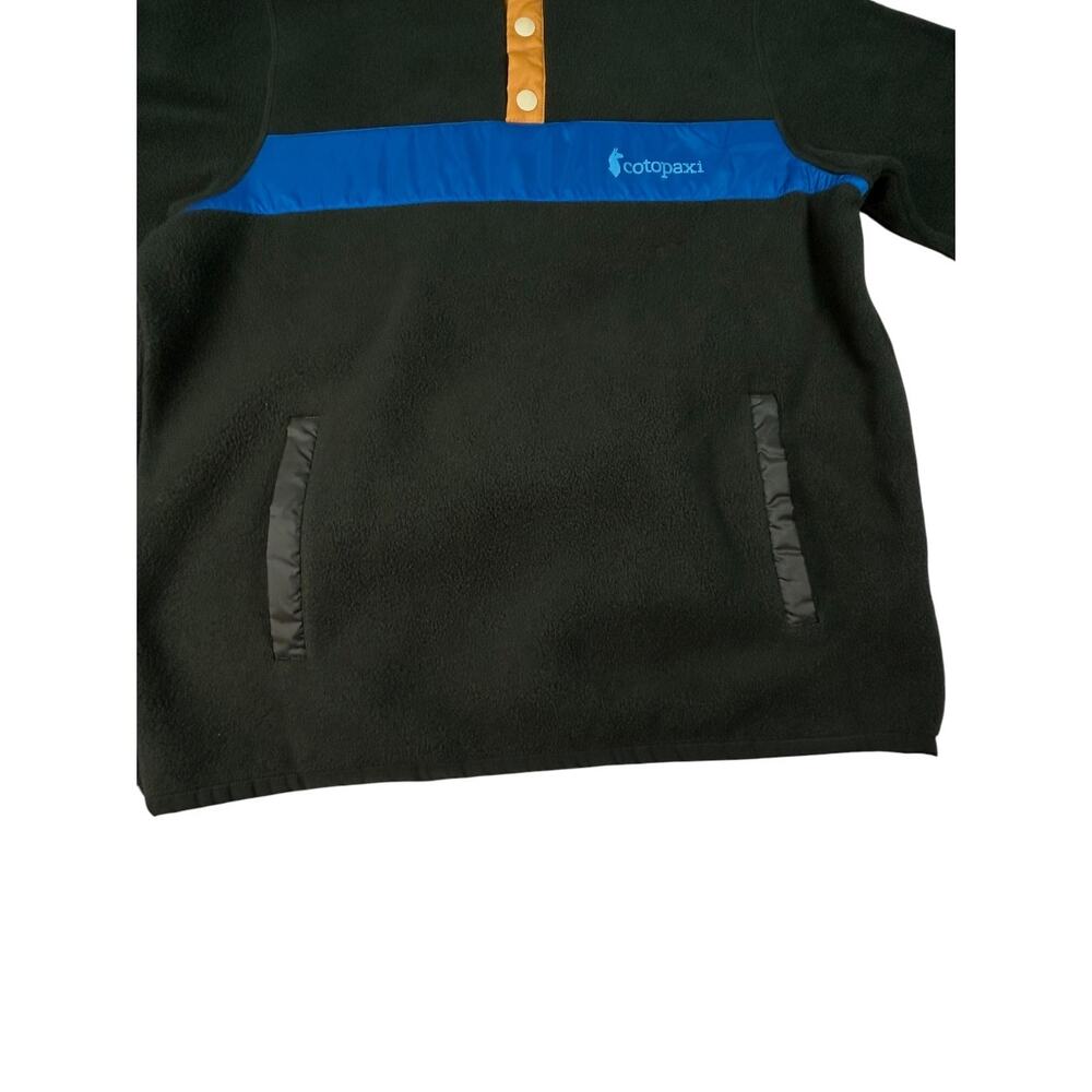 Cotopaxi Teca Boys M Fleece Pullover Green Blue Colorblock Snap Hiking - Picture 5 of 12